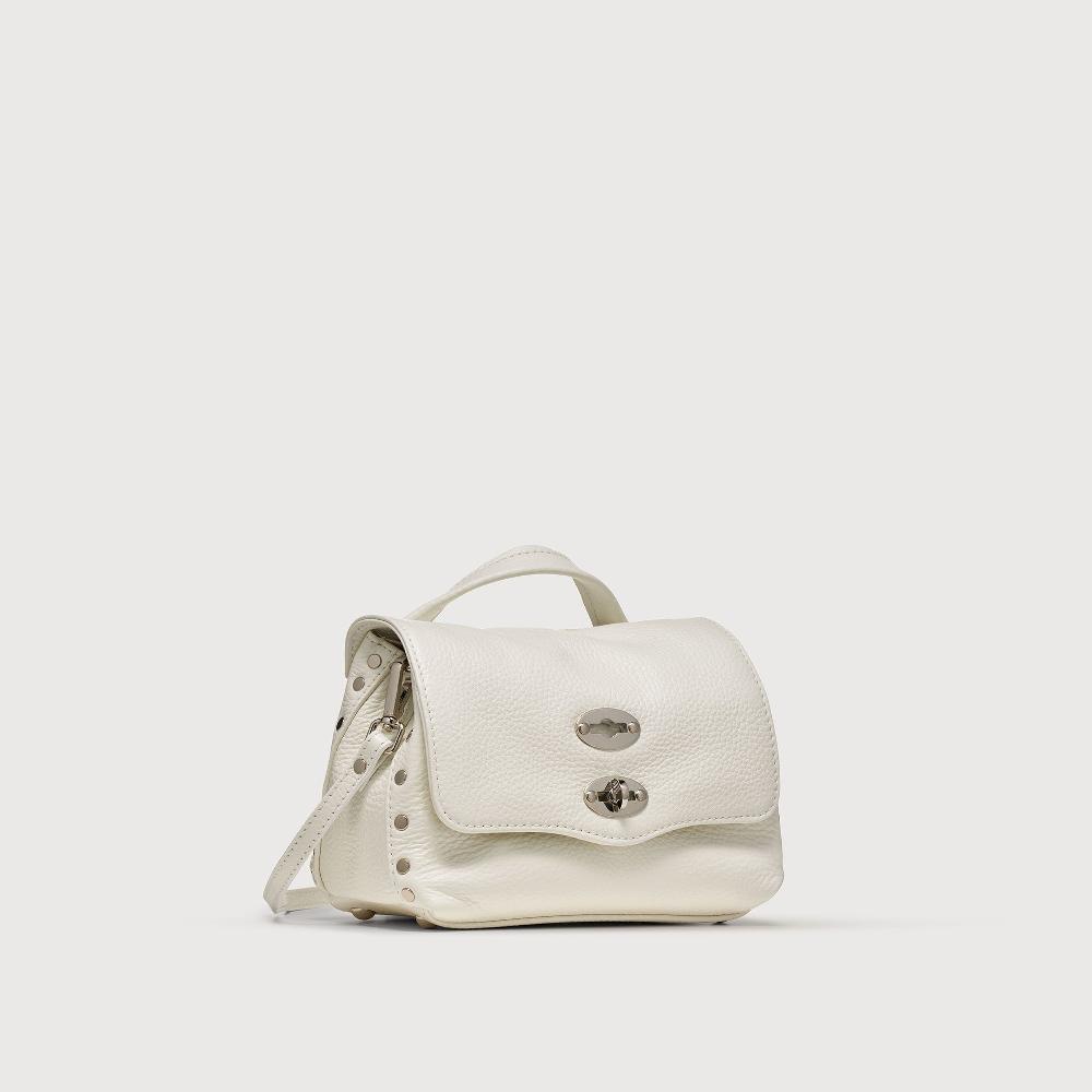 Zanellato BORSA POSTINA® BABY IN PELLE MARTELLATA BIANCO LATTE | Zanellato Acquista Ora