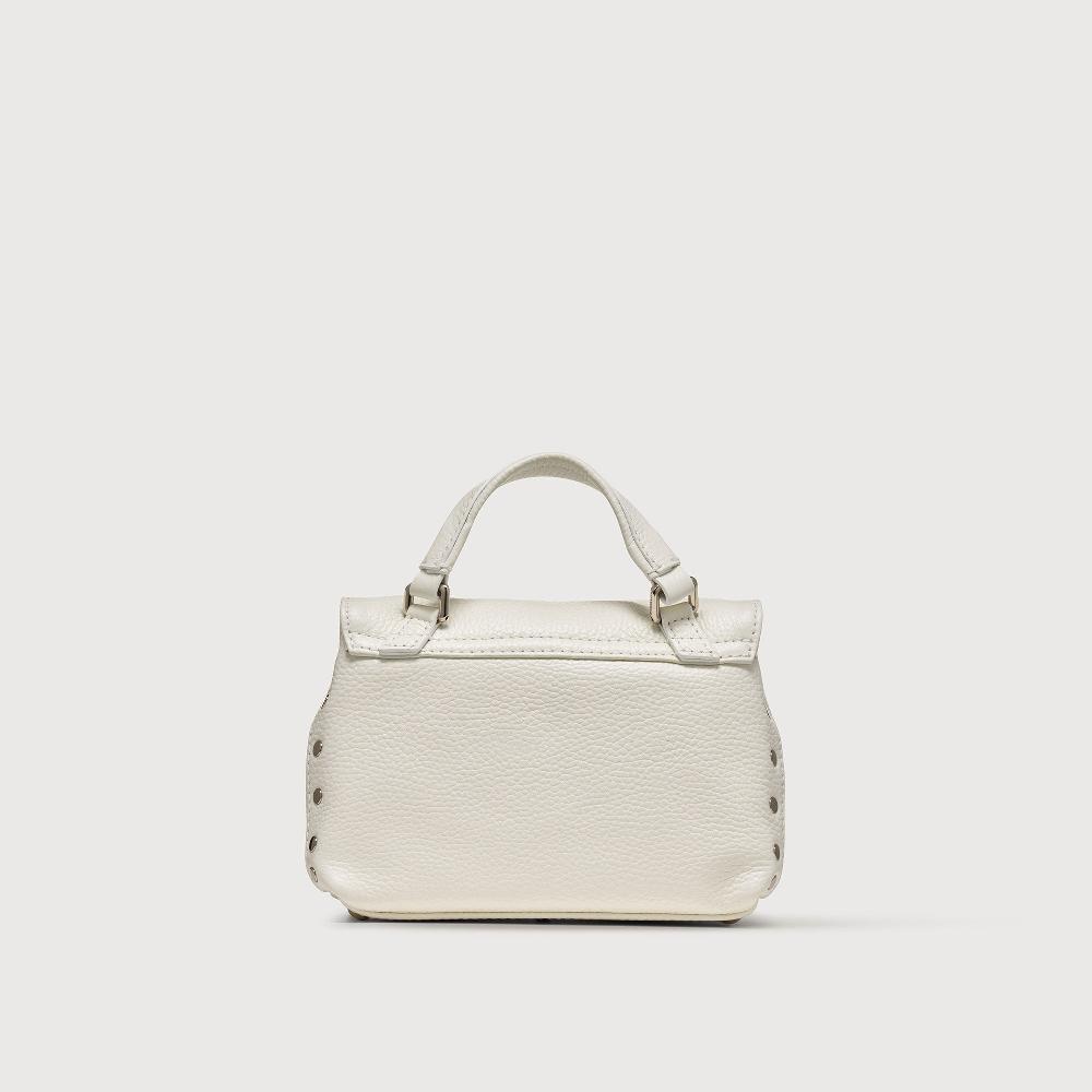 Zanellato BORSA POSTINA® BABY IN PELLE MARTELLATA BIANCO LATTE | Zanellato Acquista Ora