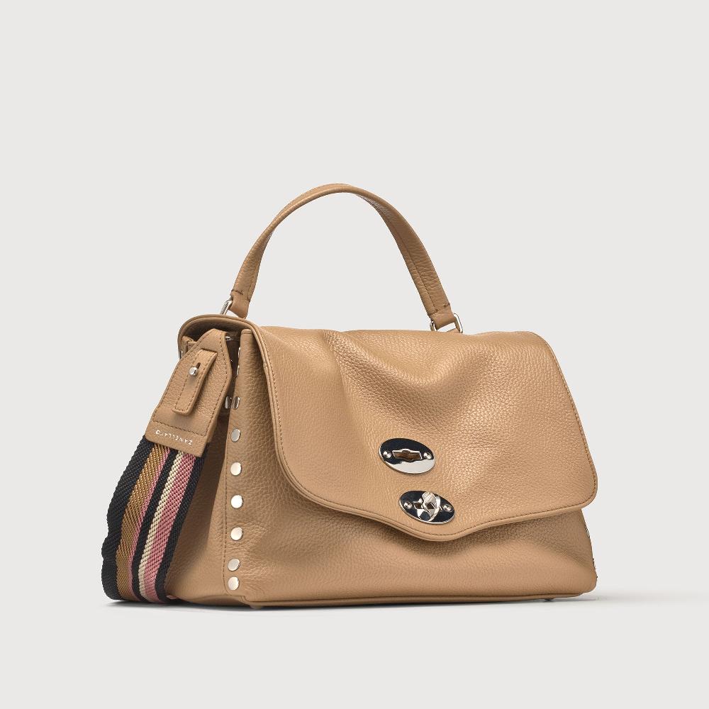 Zanellato BORSA POSTINA® SMALL IN PELLE MARTELLATA CAPPUCCINO | Zanellato Esporta salva