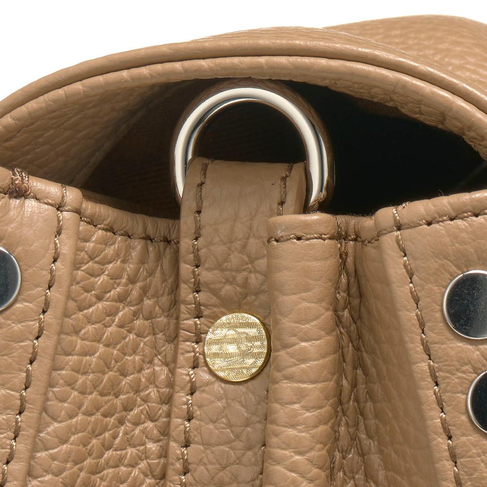 Zanellato BORSA POSTINA® SMALL IN PELLE MARTELLATA CAPPUCCINO | Zanellato Esporta salva