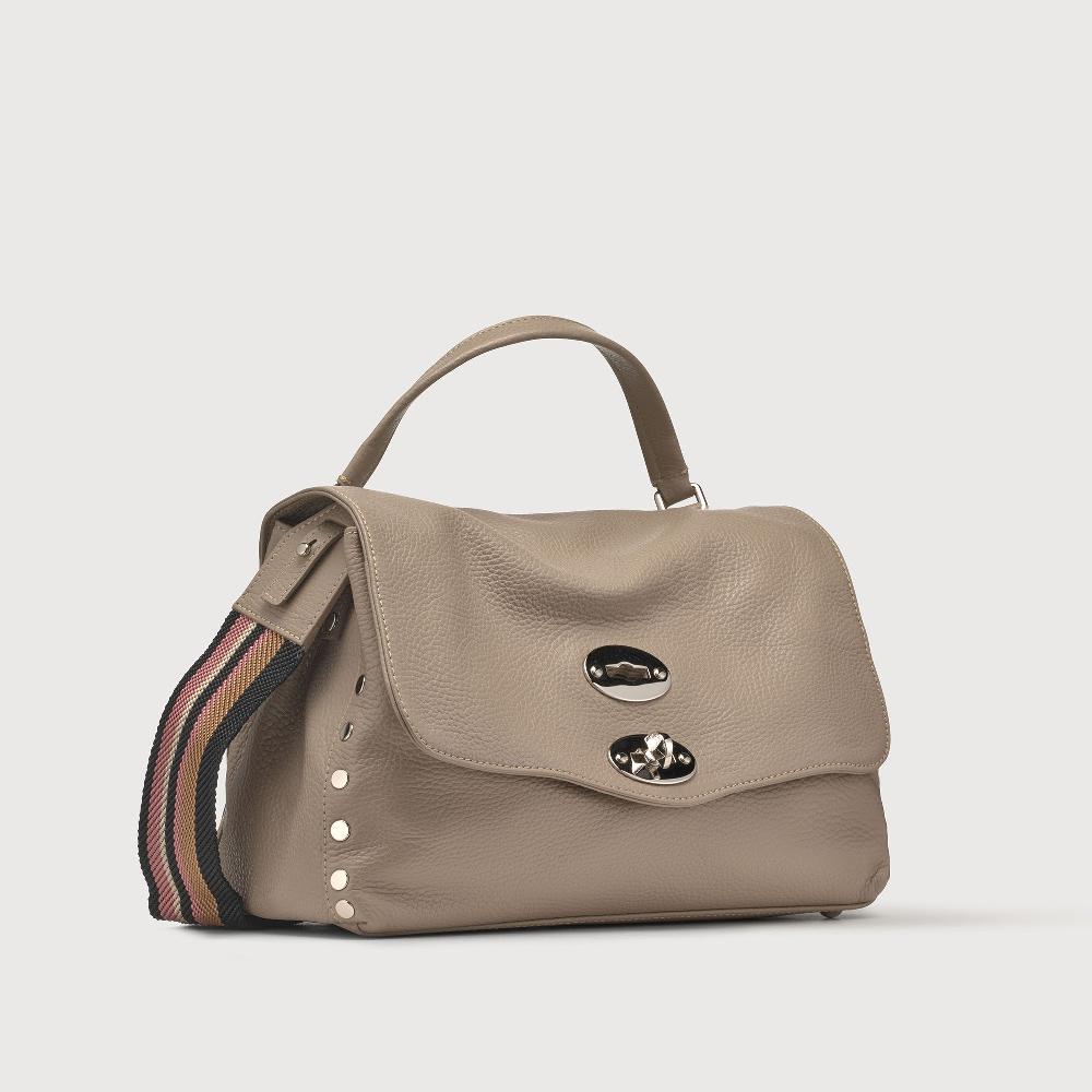 Zanellato BORSA POSTINA® SMALL IN PELLE MARTELLATA CRETA | Zanellato Fino Al -60%