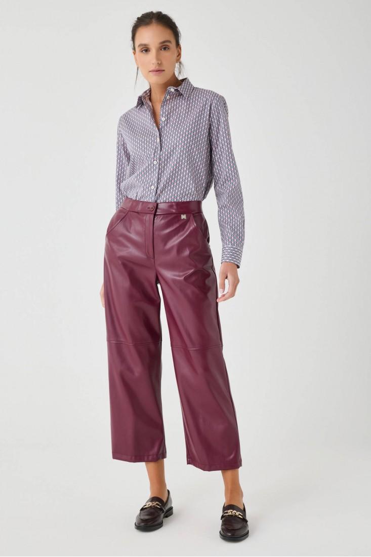 Zanetti 1965 Camicia in cotone stretch geometrico Affare Del Giorno