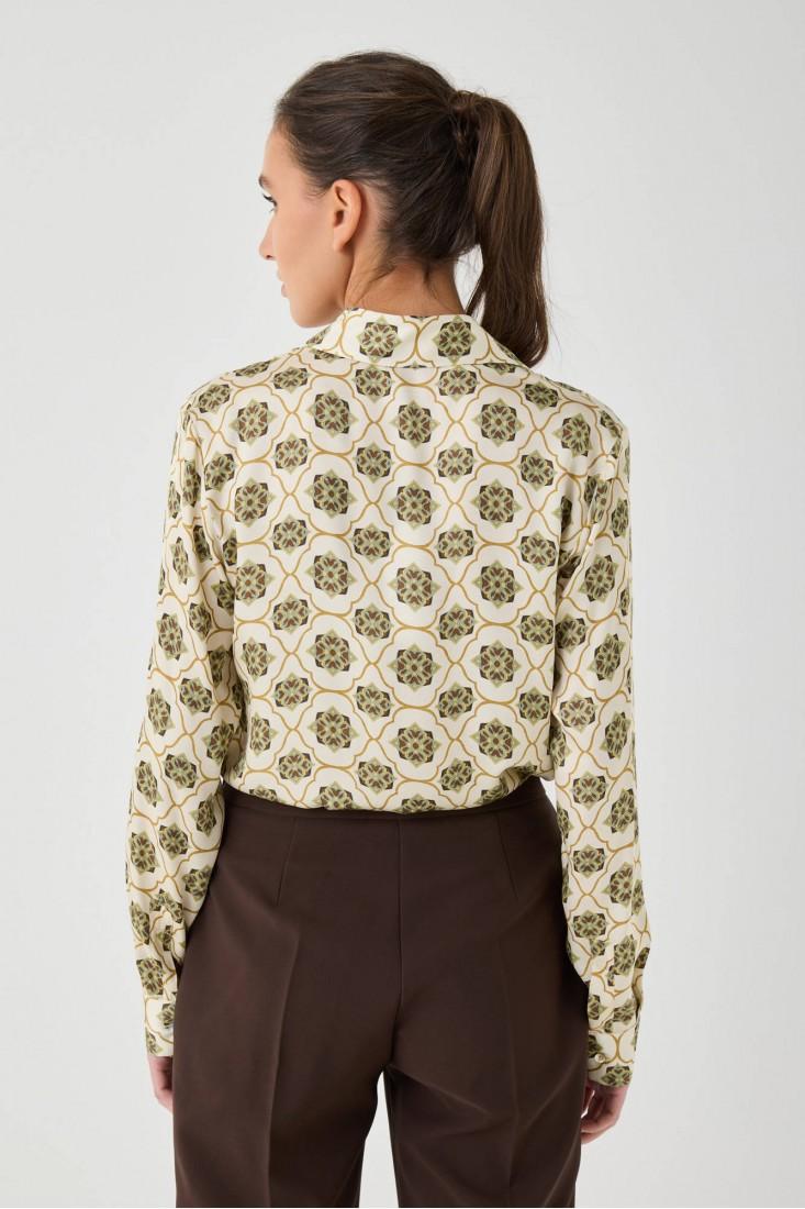Zanetti 1965 Camicia in viscosa stampata Convenienza