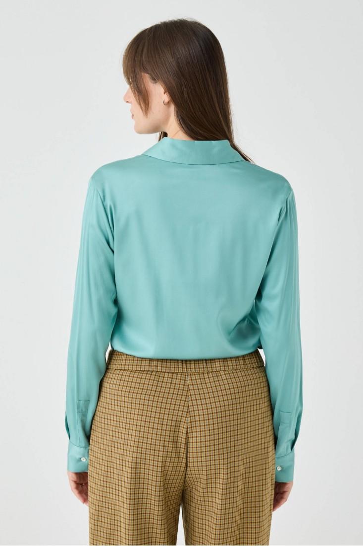 Zanetti 1965 Camicia in viscosa stretch tinta unita Offerte