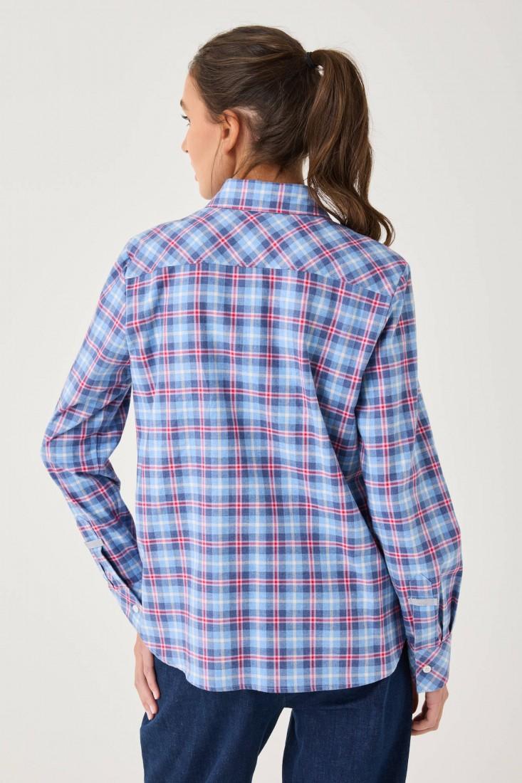 Zanetti 1965 Camicia a quadri con tasche frontali Negozio