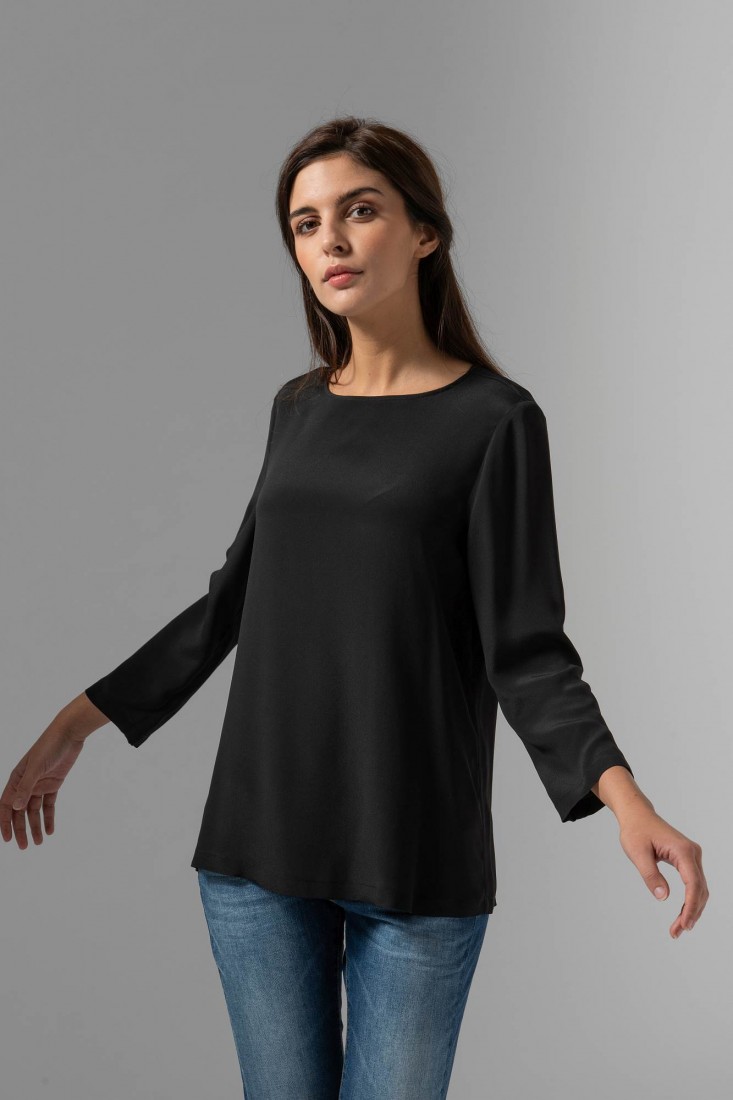 Zanetti 1965 Blusa in misto seta ZOE Moda