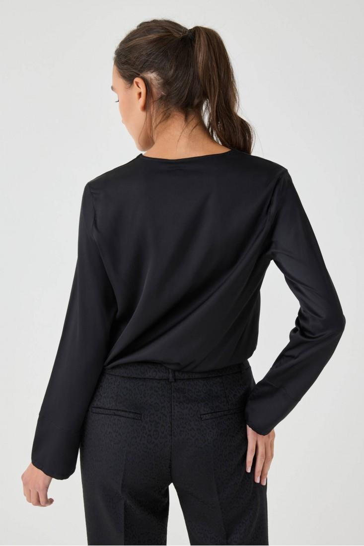 Zanetti 1965 Blusa in viscosa stretch 2025