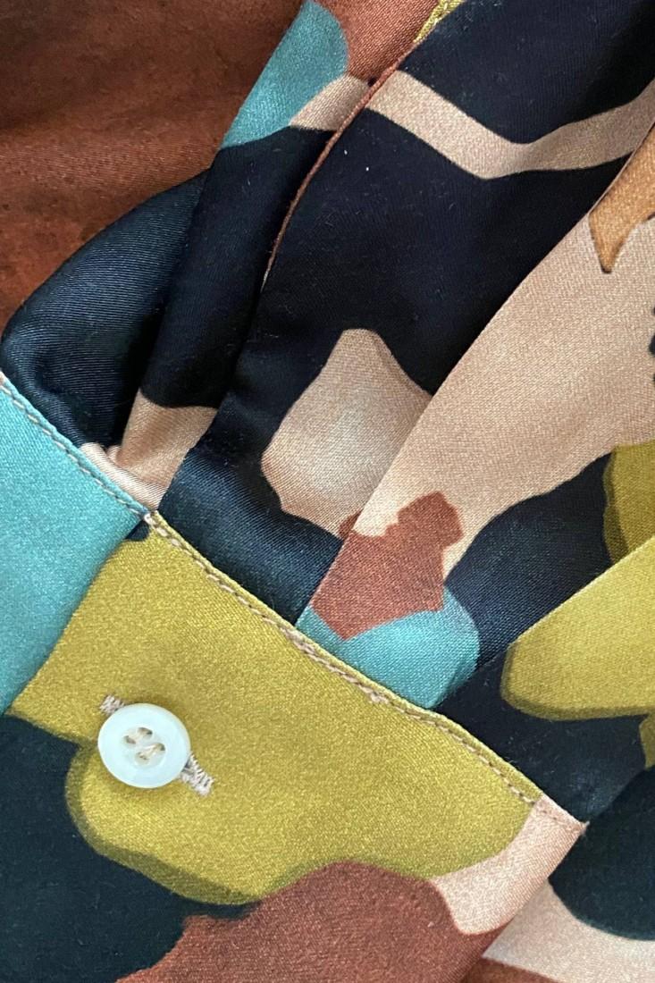 Zanetti 1965 Blusa in viscosa stampa allover Enormi risparmi
