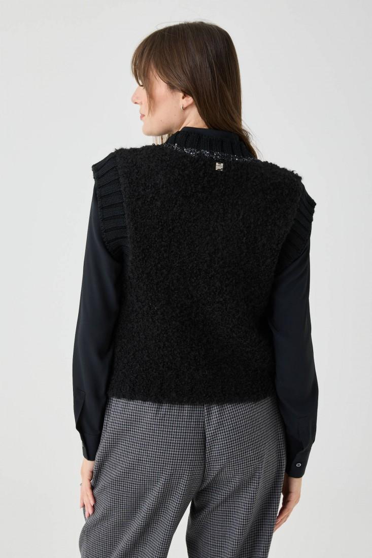 Zanetti 1965 Caldo gilet con dettagli luminosi Fino Al -60%