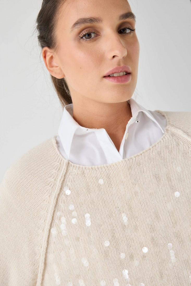 Zanetti 1965 Maglione con paillettes Shopping Online