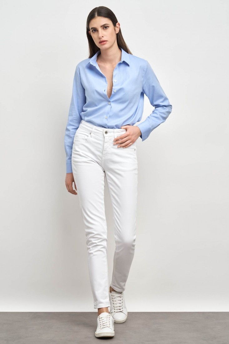 Zanetti 1965 Jeans stretch slim bianco Novità