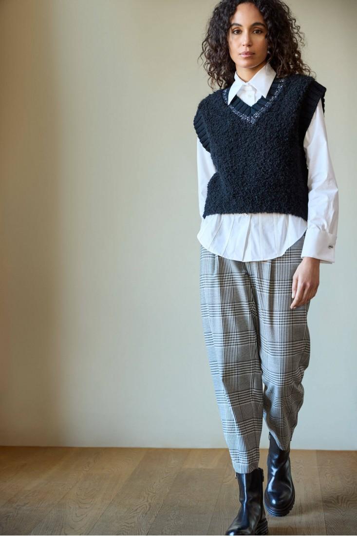 Zanetti 1965 Pantaloni carrot tartan Online