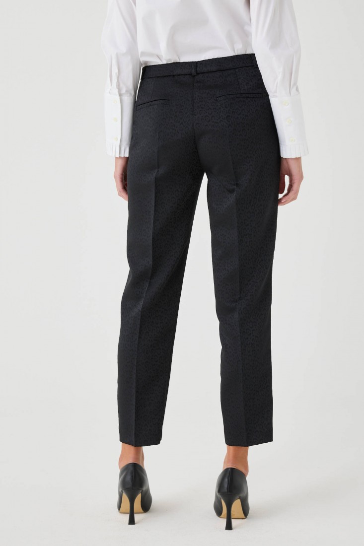 Zanetti 1965 Pantalone stretch animalier Outlet
