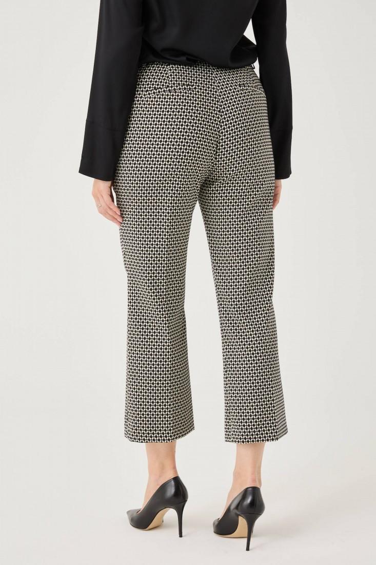 Zanetti 1965 Pantaloni ropped in punto milano jacquard Hotsell