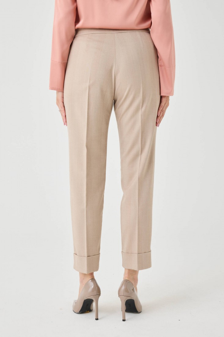 Zanetti 1965 Pantalone in twill di misto ramiè Vendita Calda