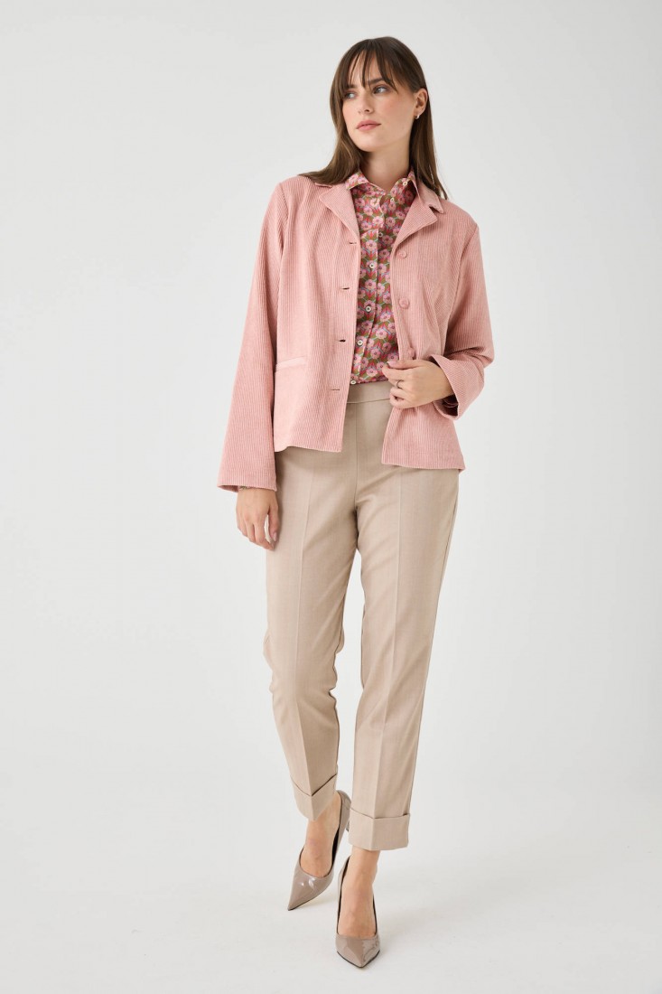Zanetti 1965 Pantalone in twill di misto ramiè Vendita Calda