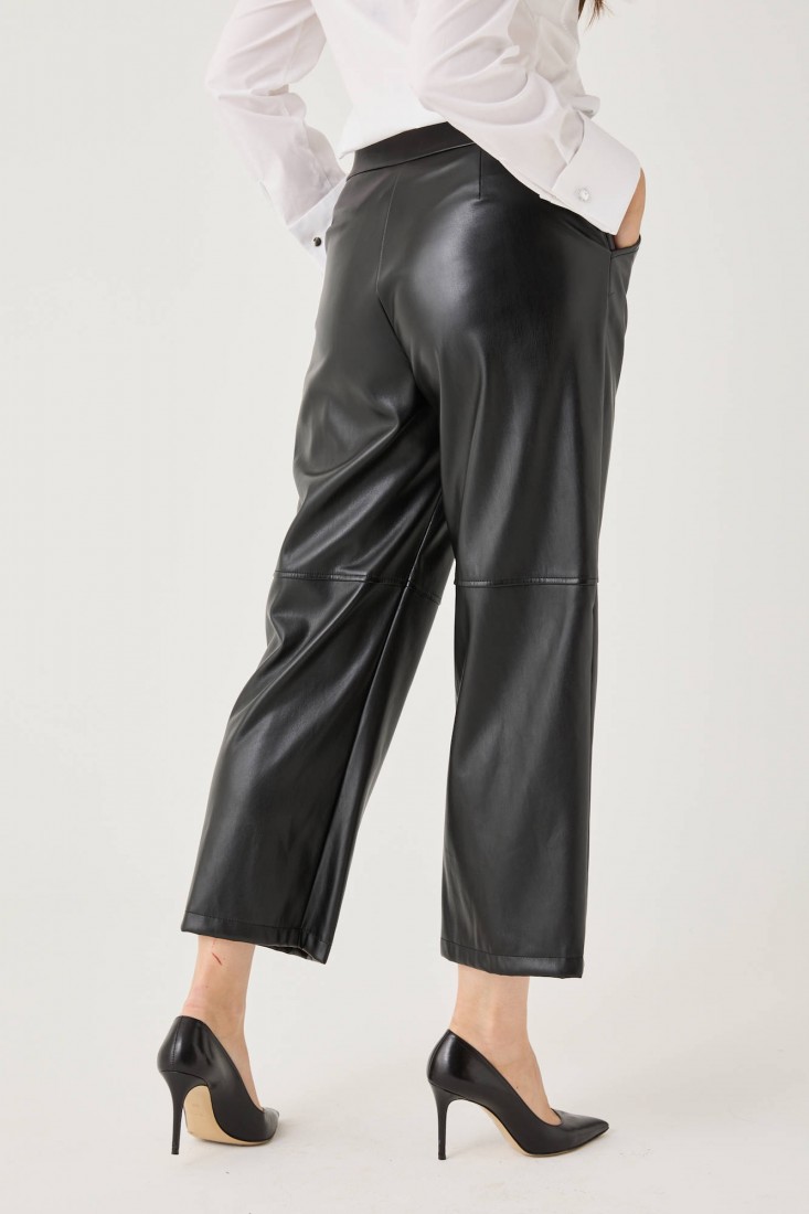Zanetti 1965 Pantalone dritto in ecopelle I Più Venduti