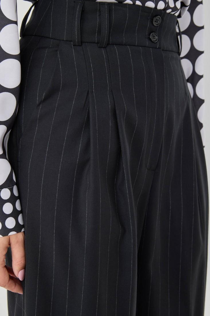 Zanetti 1965 Pantalone ampio gessato Negozio