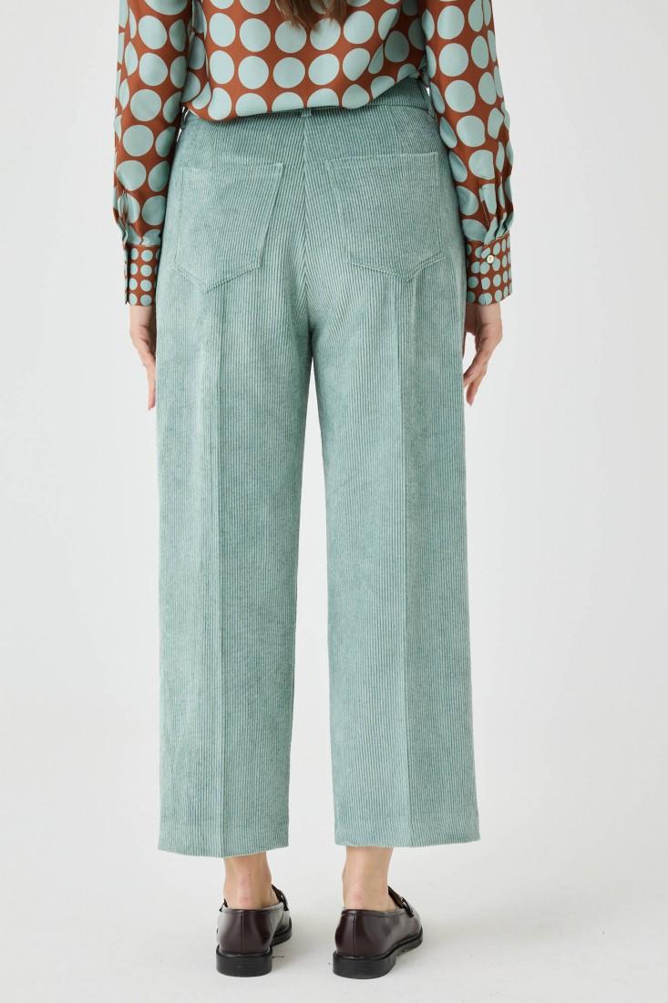 Zanetti 1965 Pantaloni in velluto cropped In Saldo