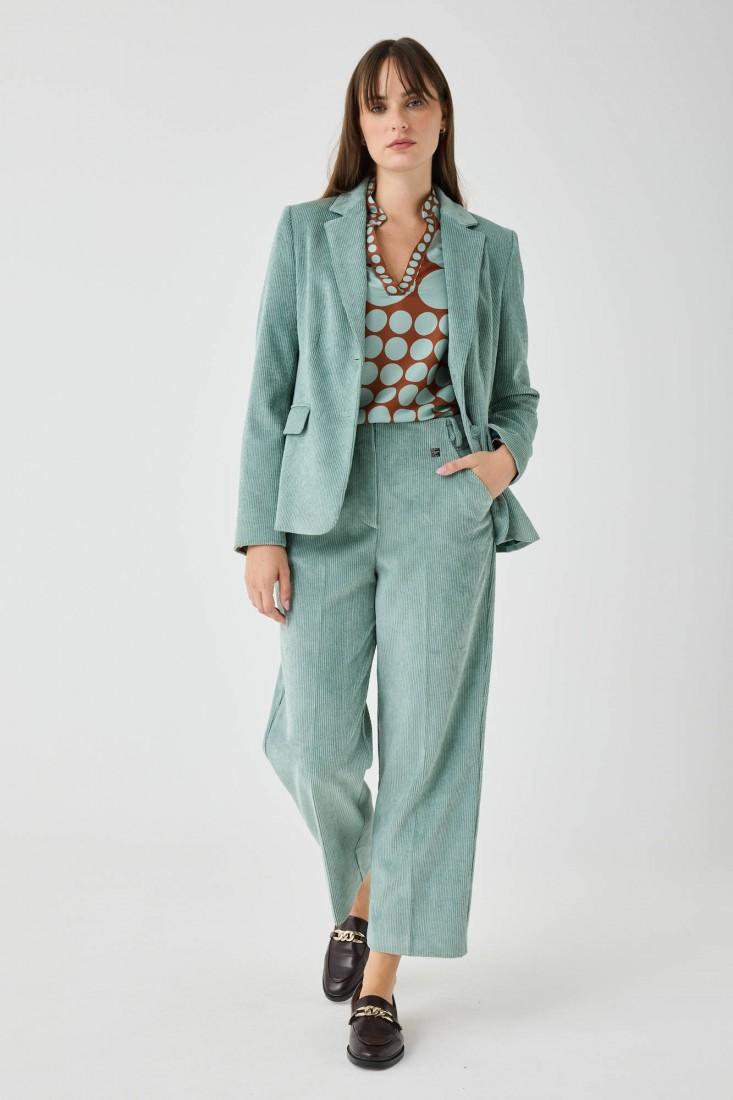 Zanetti 1965 Pantaloni in velluto cropped In Saldo