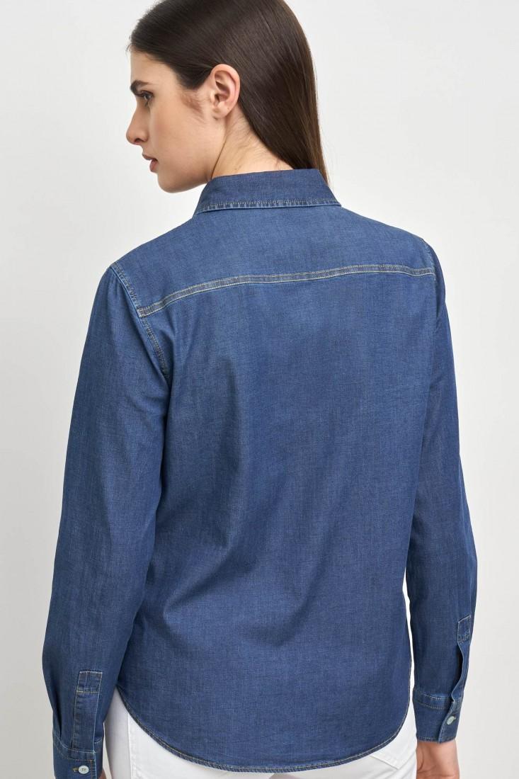 Zanetti 1965 Camicia in denim stretch STEFY Soddisfazione Garantita