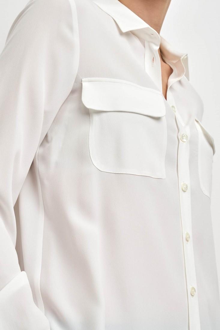 Zanetti 1965 Camicia in misto seta con tasche frontali CLOE Acquista Ora