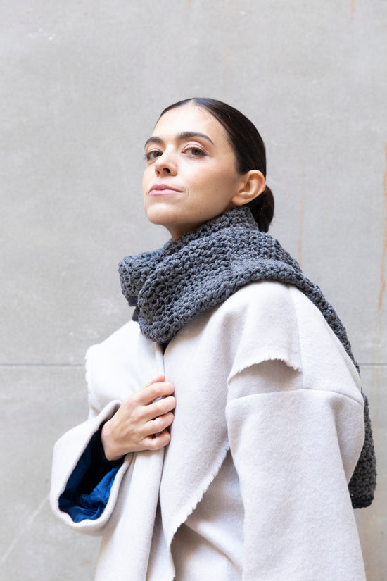 ﻿Zerobarracento Hand-knitted wool scarf Affare Del Giorno