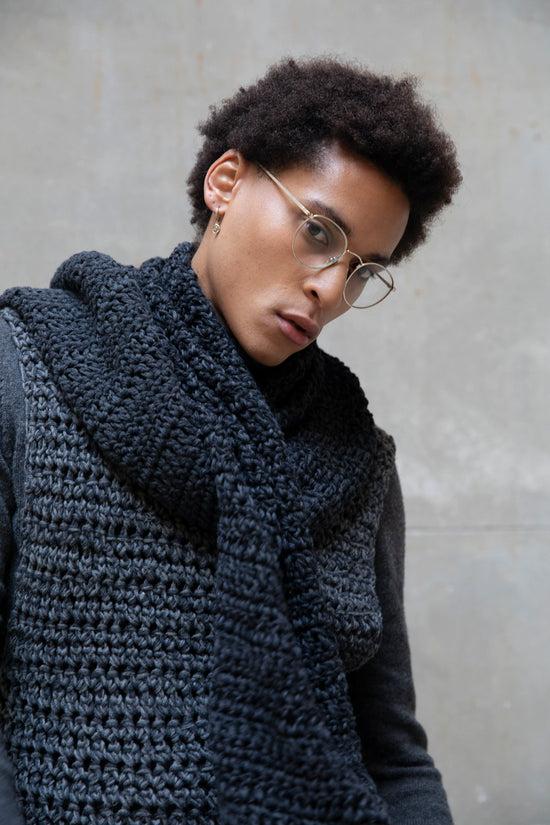 ﻿Zerobarracento Hand-knitted wool scarf Affare Del Giorno