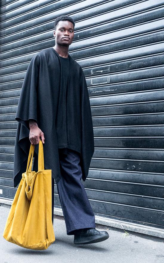 ﻿Zerobarracento Comfy mustard velour shopper Sconto