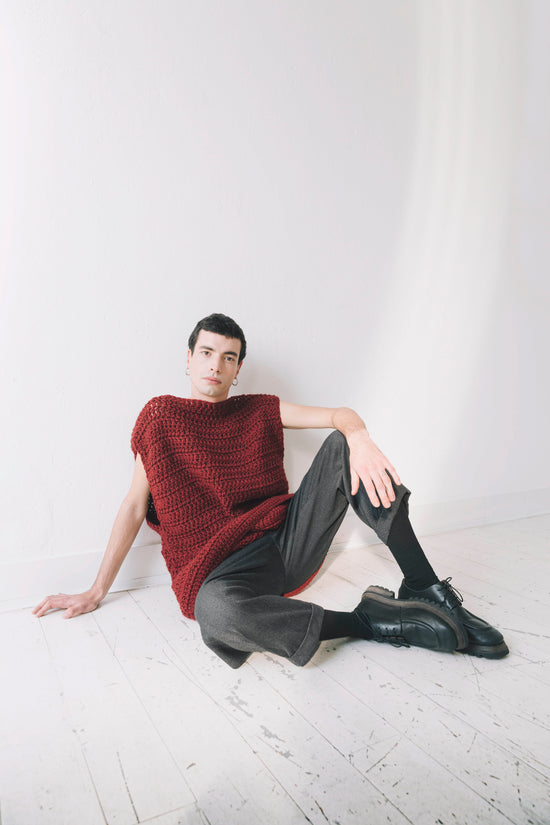 ﻿Zerobarracento TIISHATSU hand knitted t-shirt Outlet