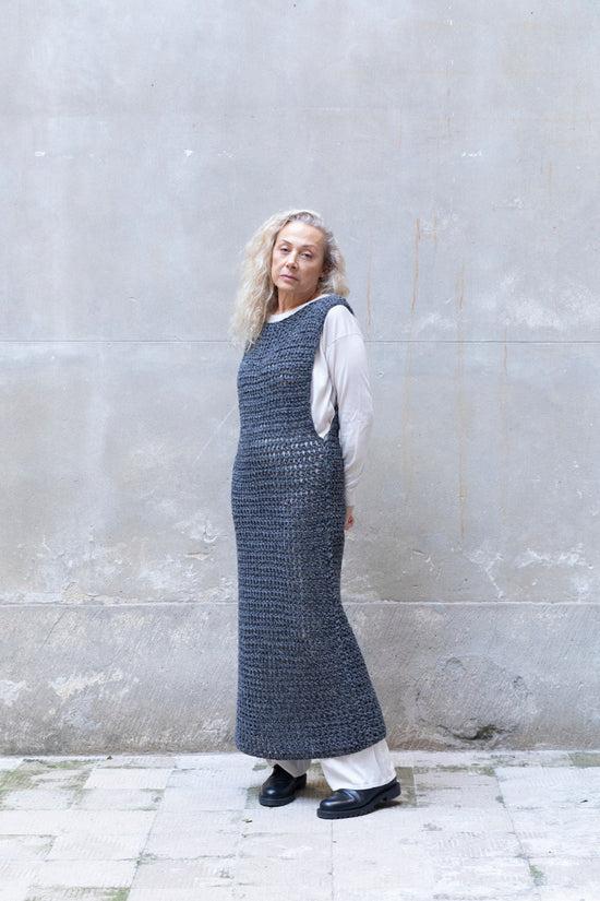 ﻿Zerobarracento Hand-Knit Maxi Wool Dress Vendita Economica