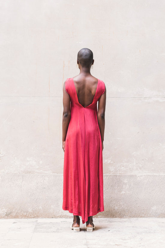 ﻿Zerobarracento HOUMI DRESS 100% BEMBERG Cyclamen/Powder Pink Saldi Di Fabbrica