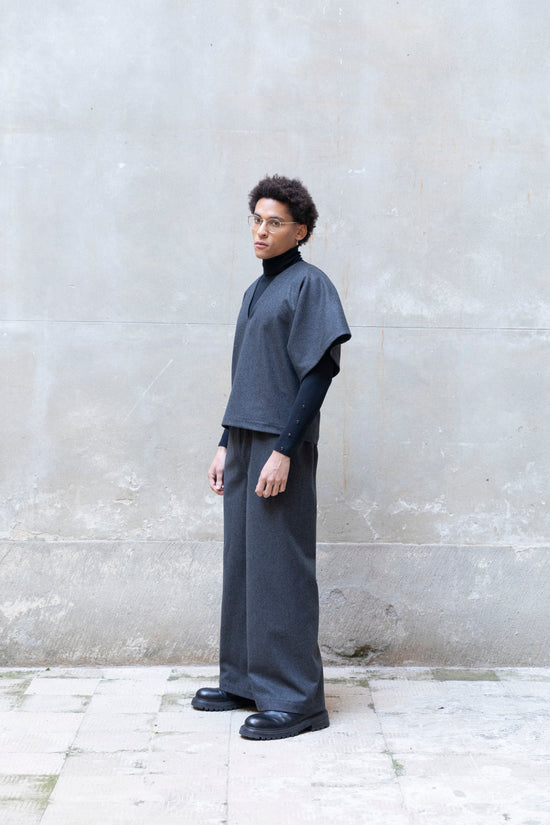 ﻿Zerobarracento Wide-Leg Long Pants Promozione Limitata