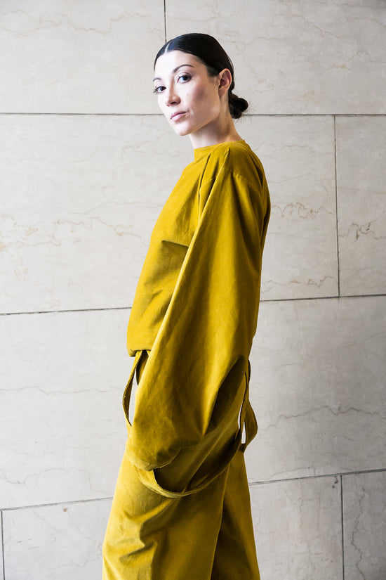 ﻿Zerobarracento Long sleeves bateau collar shirt Offerta
