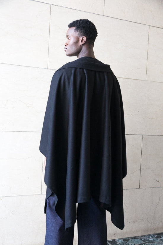 ﻿Zerobarracento Midi recycled wool cape Vendita Calda