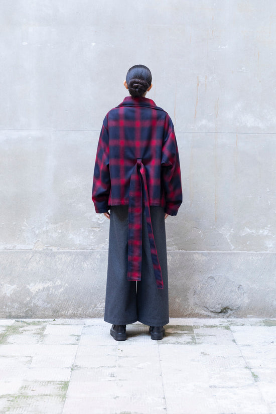 ﻿Zerobarracento Soft Short Recycled Wool Trench Coat Saldi Di Fabbrica