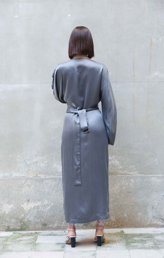 ﻿Zerobarracento Bemberg Kimono Wrap Dress I Più Venduti