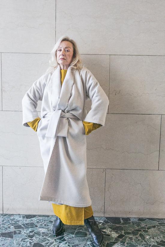﻿Zerobarracento Extra long Luciana overcoat Pezzi Unici