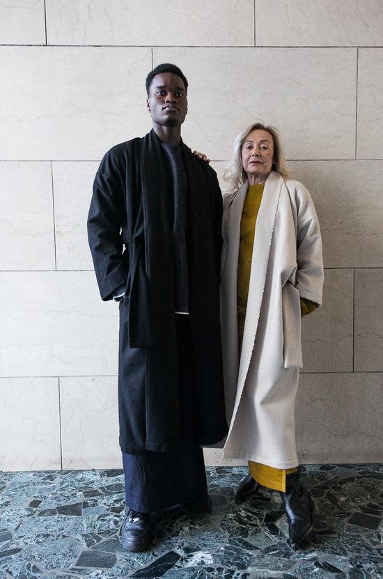 ﻿Zerobarracento Extra long Luciana overcoat Pezzi Unici