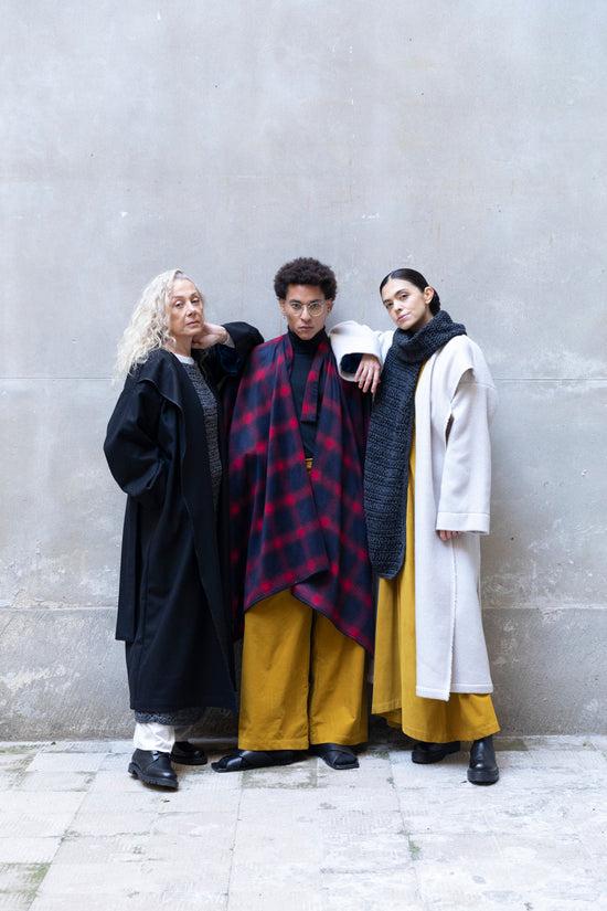﻿Zerobarracento Recycled Wool Long Overcoat Acquista Ora