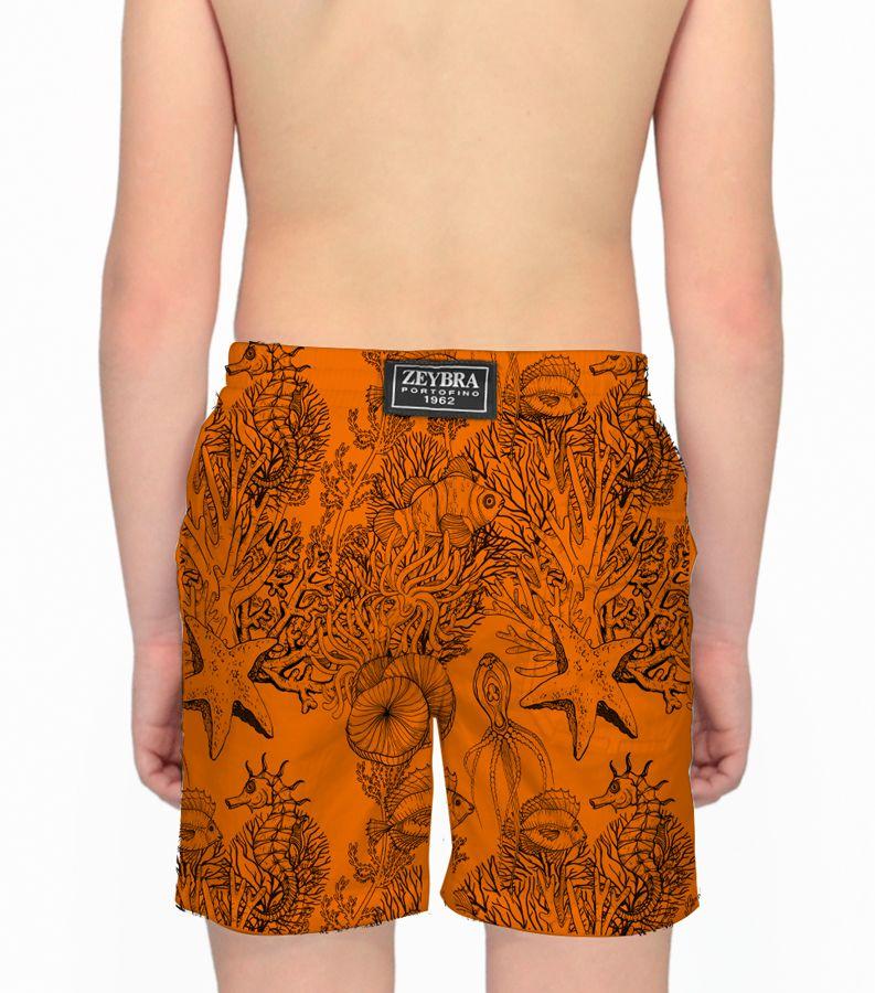 Zeybra COSTUME BAMBINO FLUO PRINT ORANGE FLUO Economico