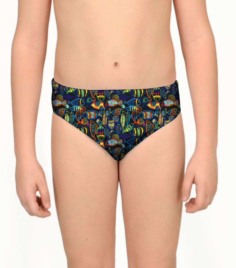 Zeybra SLIP BAMBINO PESCI CRAYON NERO Qualità Garantita