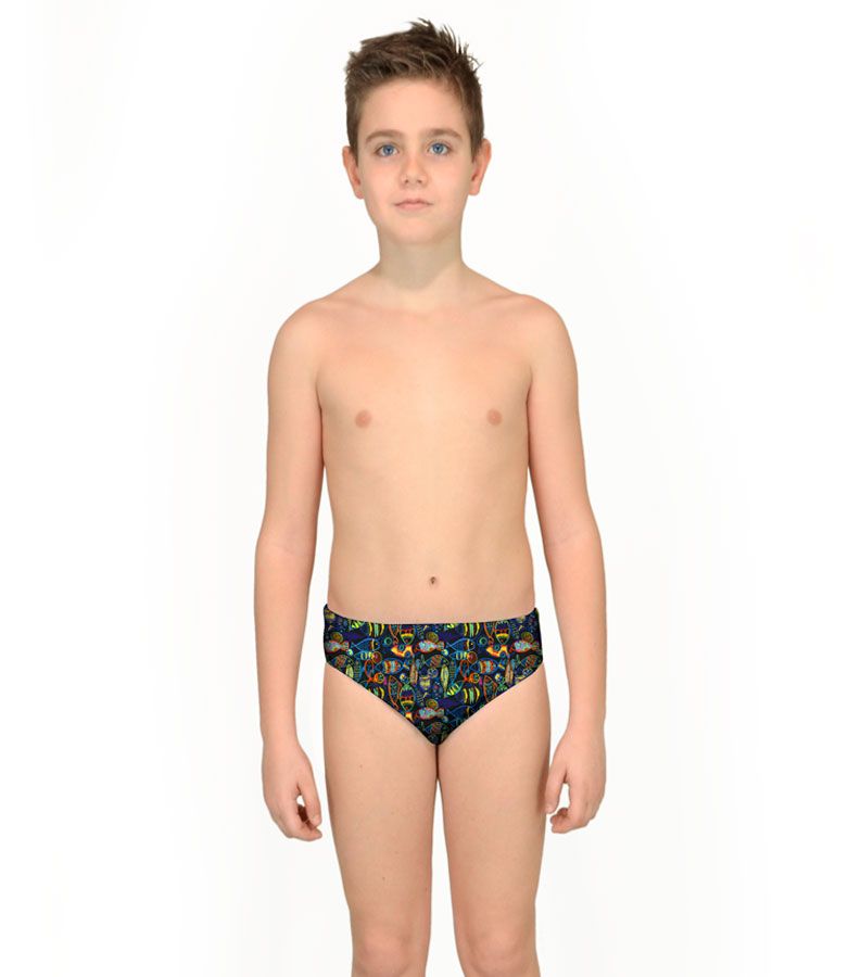 Zeybra SLIP BAMBINO PESCI CRAYON NERO Qualità Garantita