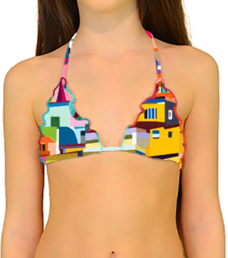 Zeybra TRIANGOLO BAMBINA REVERSIBILE AMALFI GIALLO Vendita Economica