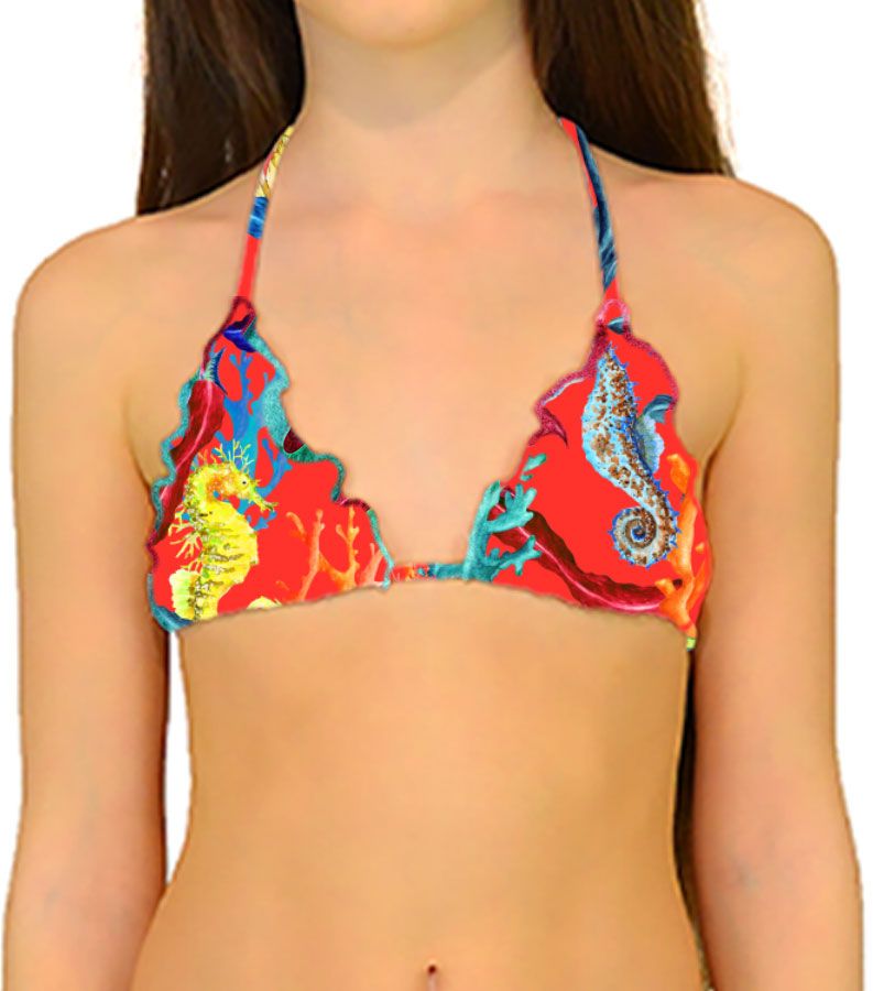 Zeybra TRIANGOLO BAMBINA REVERSIBILE CORALLI ORANGE Qualità