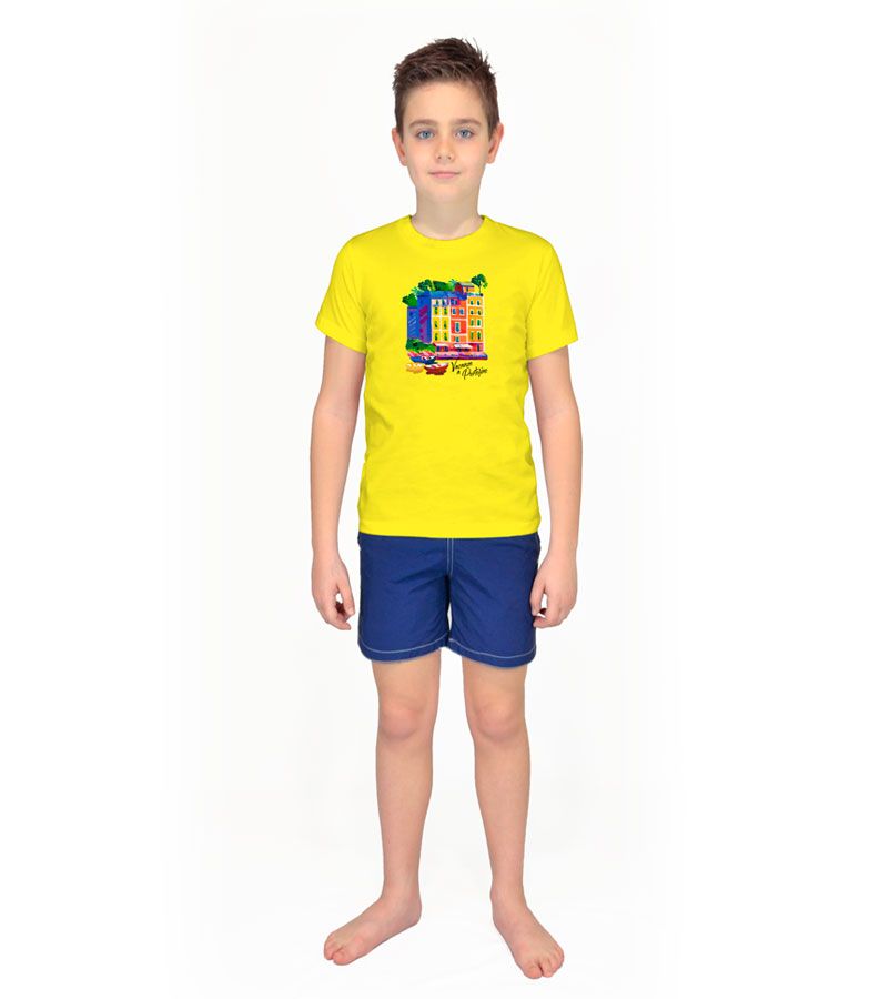 Zeybra T-SHIRT BAMBINO GIALLO Saldi Di Fabbrica