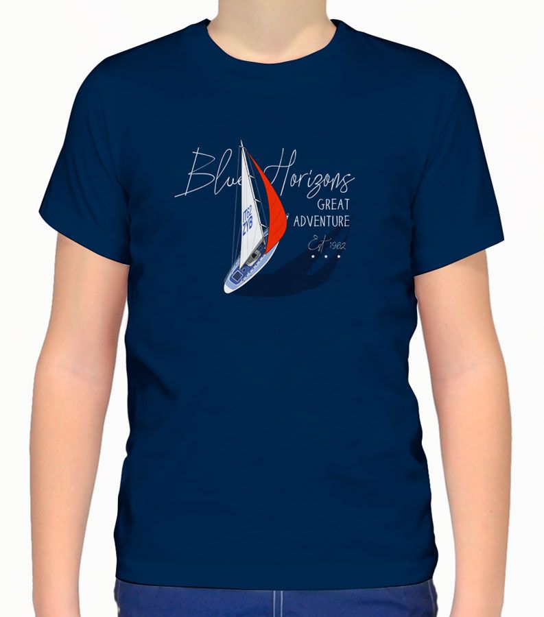 Zeybra T-SHIRT BAMBINO BLU In Saldo