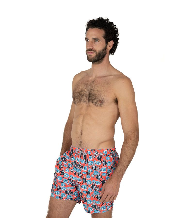 Zeybra COSTUME UOMO PESCI RECYCLED CORALLO FLUO Convenienza