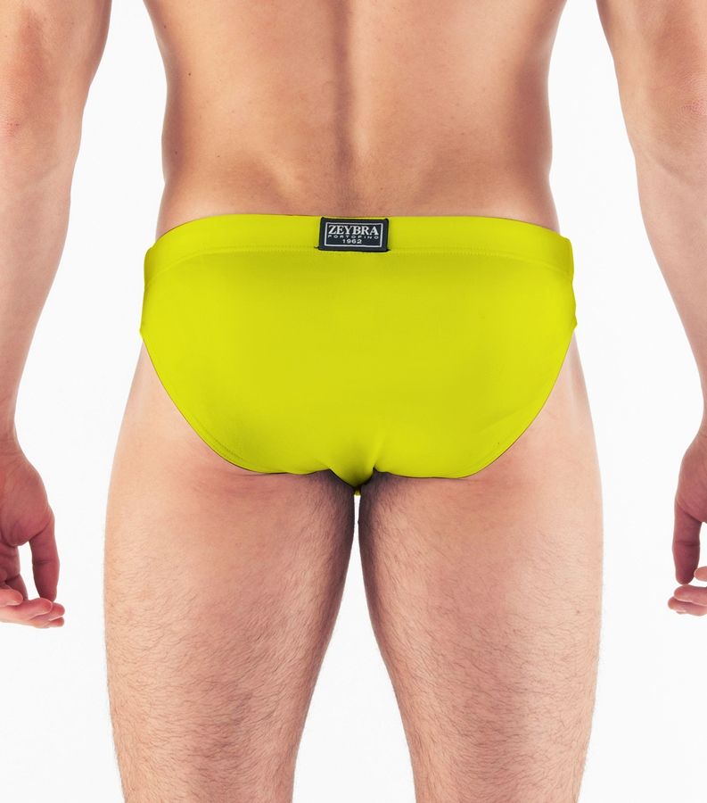 Zeybra SLIP UOMO TINTA UNITA GIALLO FLUO Italia