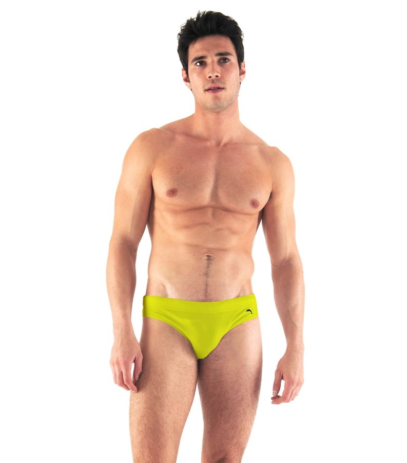 Zeybra SLIP UOMO TINTA UNITA GIALLO FLUO Italia